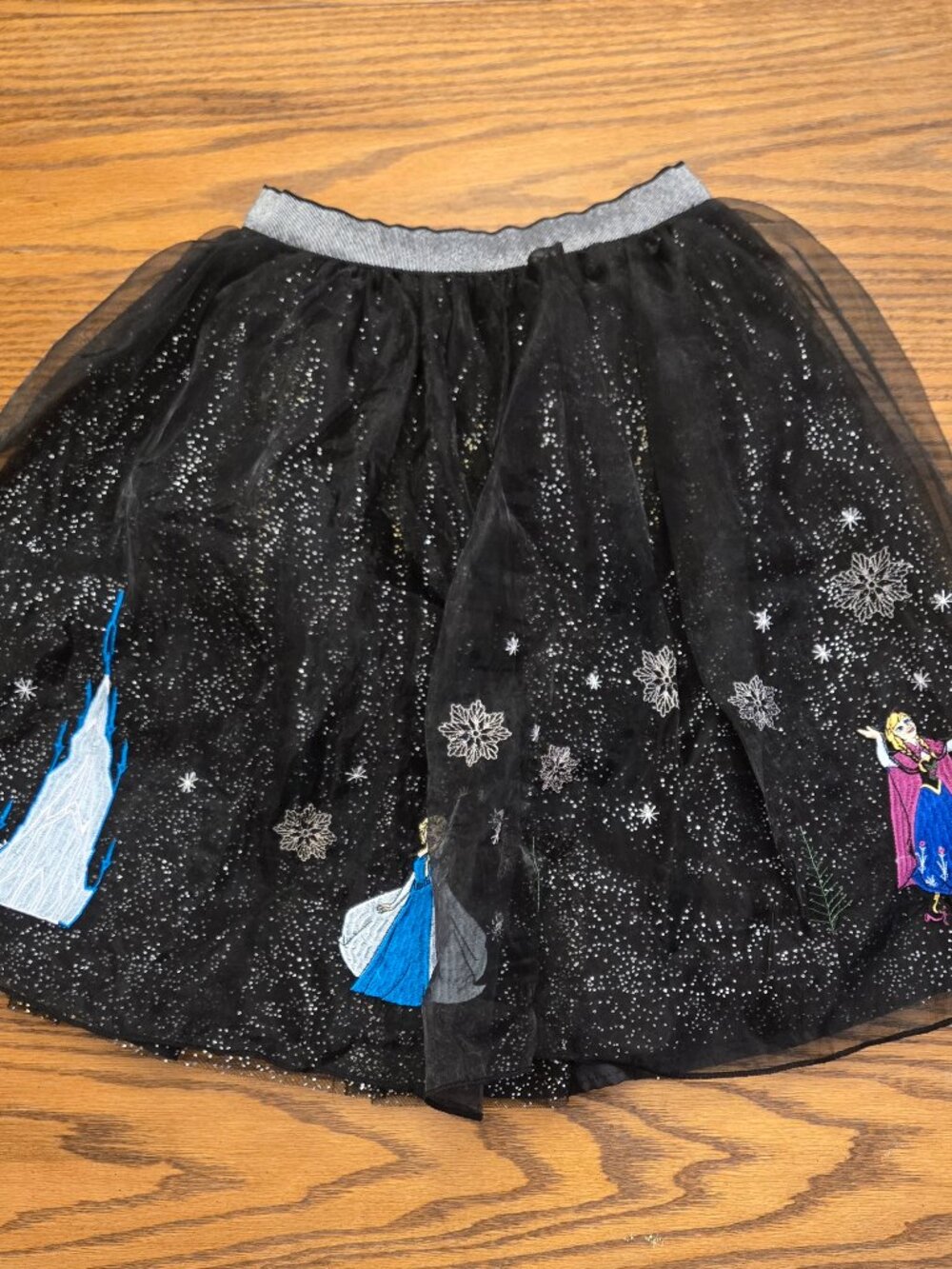 Hanna Andersson Disney Frozen Anna Elsa Olaf Sparkle Tulle Skirt - Size 130 / 8.